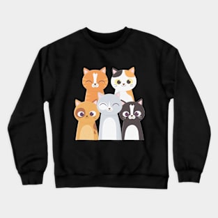 Cat Friends Crewneck Sweatshirt